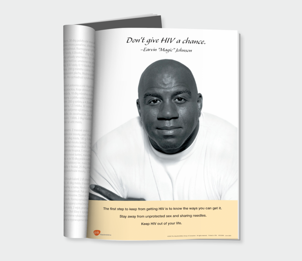 Magic Johnson gives voice to the importance of being tested and seeking treatment for HIV/AIDS